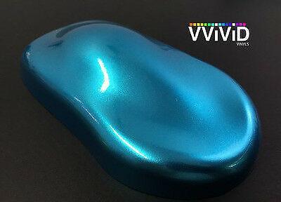 VVivid Xpo Liquid Metal Aqua Blue Vinyl Car Wrap Film | V230