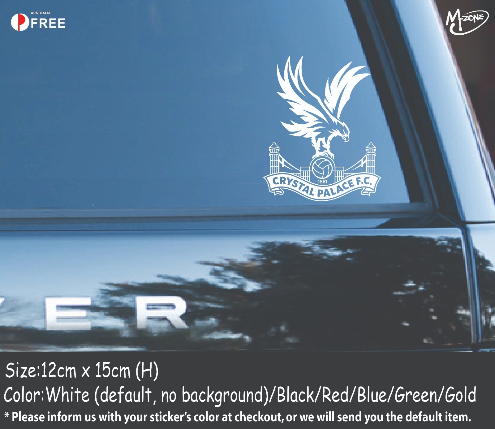 Crystal Palace Sticker Decal Reflective Metallic Color Car Laptop Decal Gifts