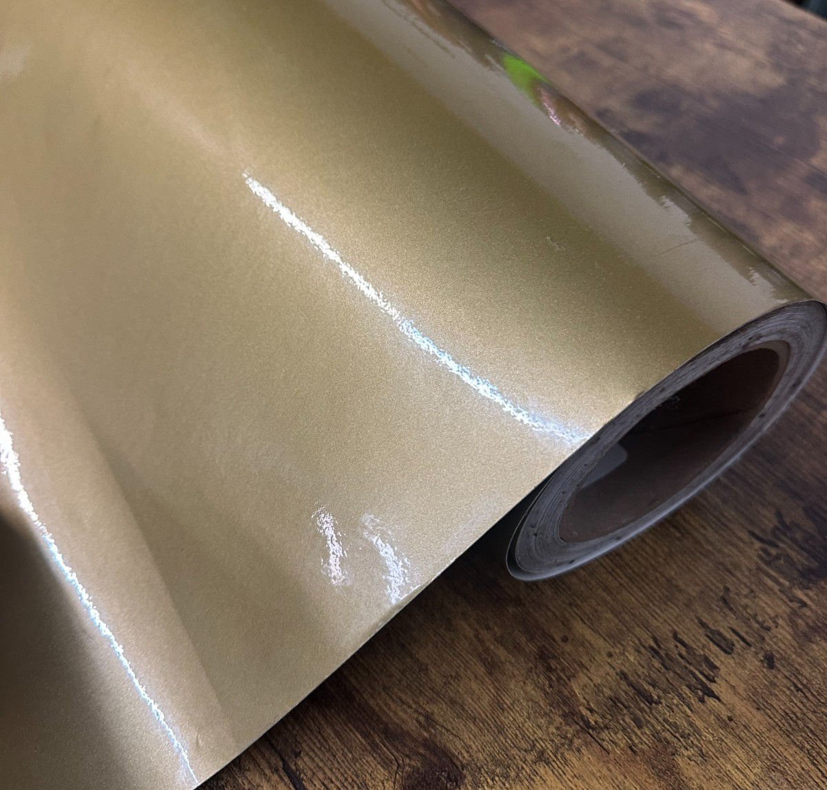 Avery Dennison SW900 Gloss Metallic Gold Wrap | 60″ Wide | Premium Vehicle Wrap