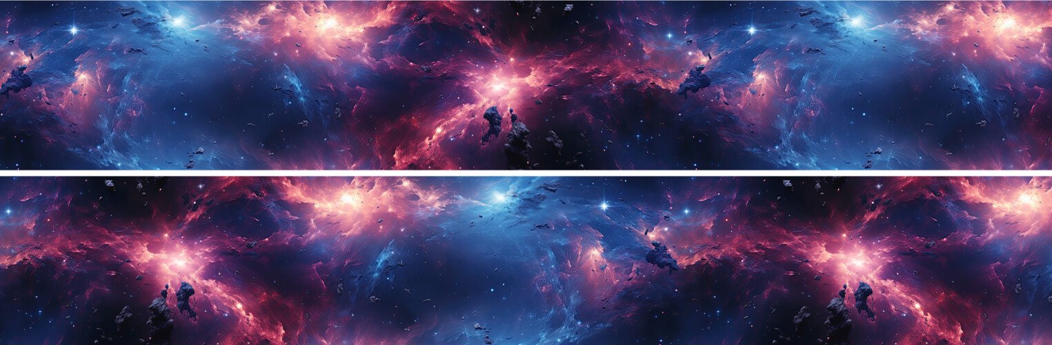 2-58″x360″ (720″ total) Stars Galaxy Nebula Blue Purple Grunge Vehicle Boat Wrap
