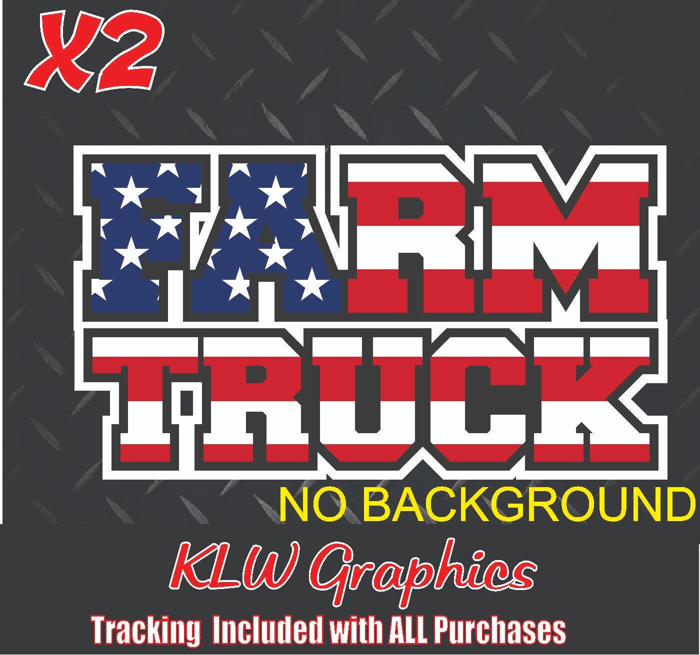FARM TRUCK Decal Sticker USA Flag Turbo Diesel Truck Country Tractor Mud Husband