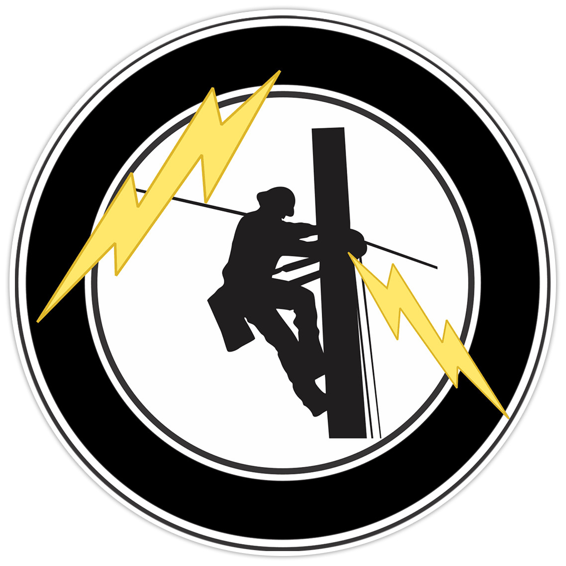 Lineman Bumper Sticker Military Vinyl Soldier Decal 5″