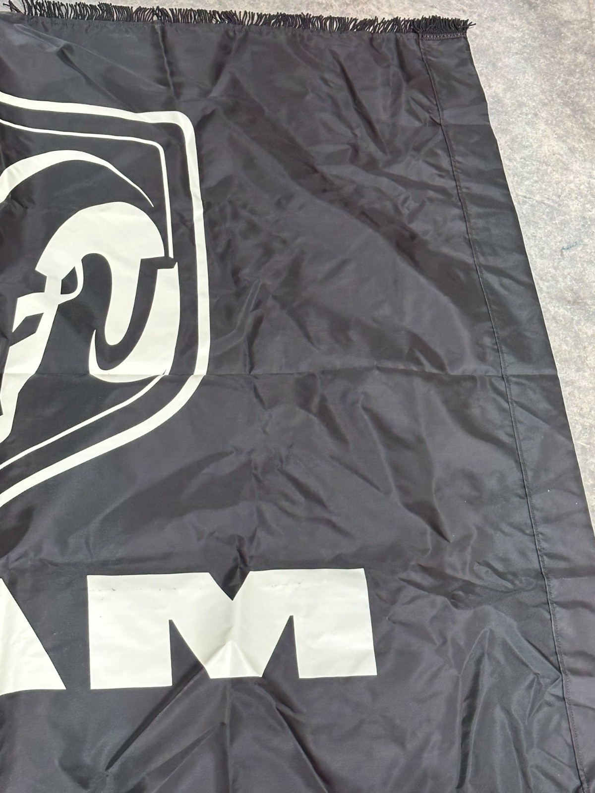 Large 4′ x 5′ Dodge Ram Black & white Logo Vinyl Banner double sided rodeo