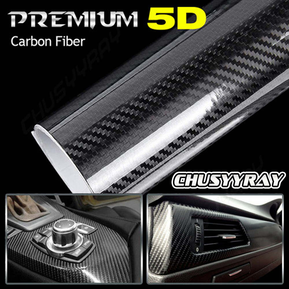 12 x 60 Gloss Black Vinyl Film Wrap Sticker Decal Air Bubble Free 1ft x 5ft