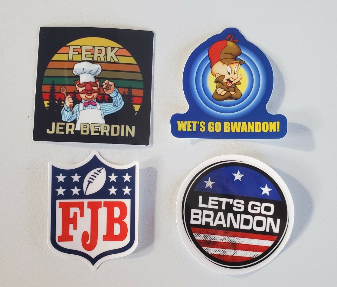 FERK JER BERDEN #FJB LET’S GO BRANDON STICKERS VARIETY PACK LOT OF 4