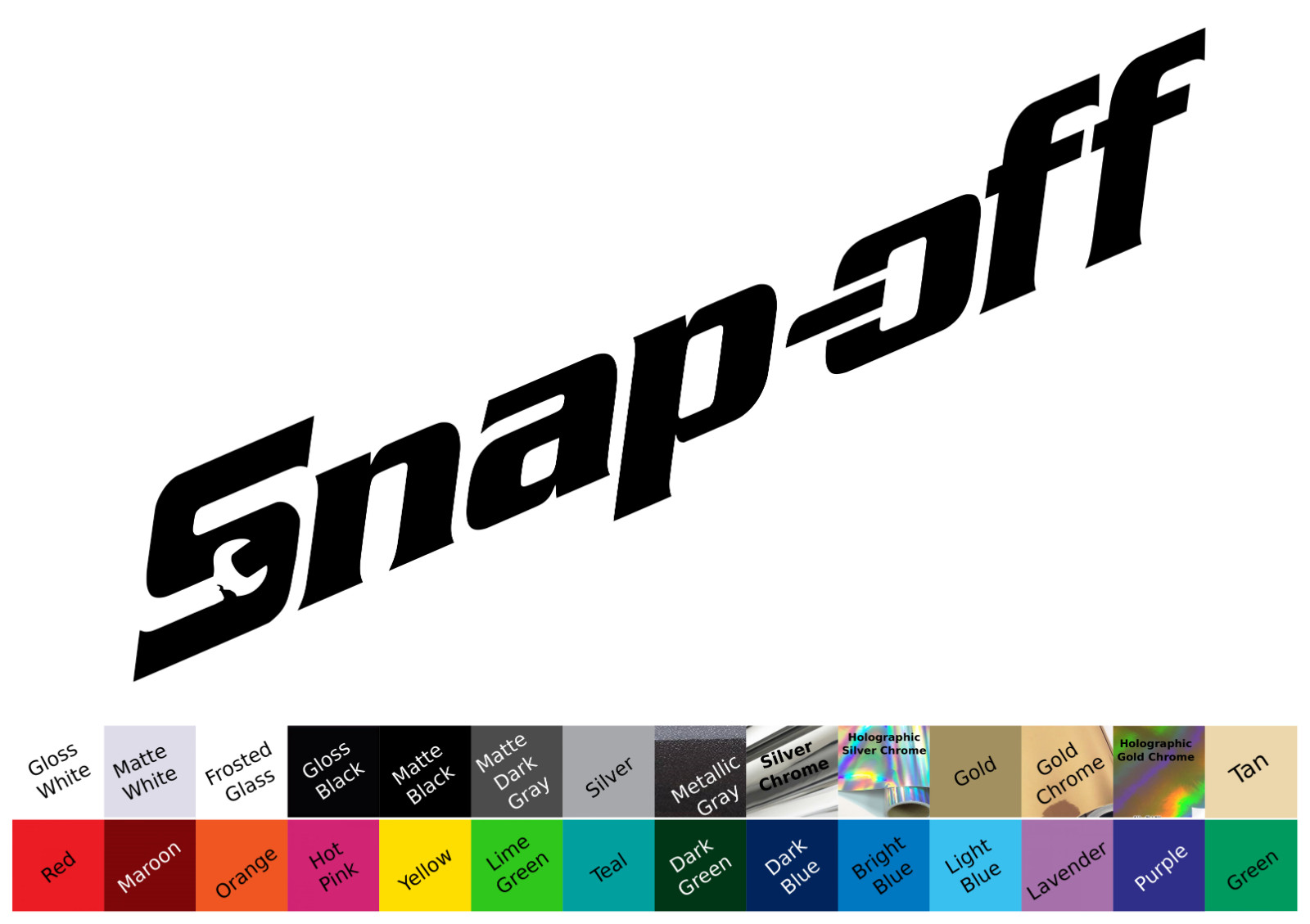 Snap-off decal sticker tools tool box technician mechanic joke spooff