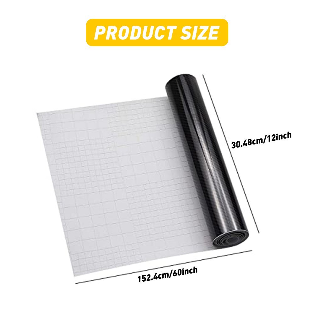 5D Waterproof Carbon Fiber Vinyl Car Wrap Sheet Roll Film Sticker Decal Paper
