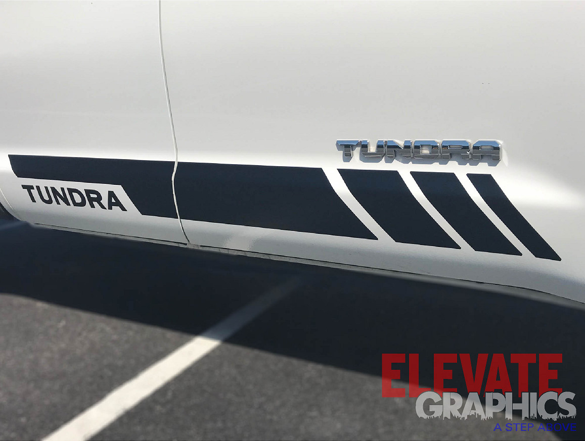 2007-2025 For Toyota Tundra Decals Side Rocker Lower Stripes Vinyl Graphics