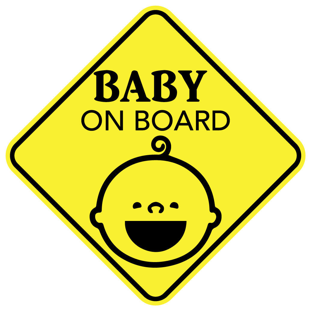 BABY ON BOARD SMILE MAGNET CHILD CAR SIGN MADE IN USA Buy 2 Get 3rd FREE