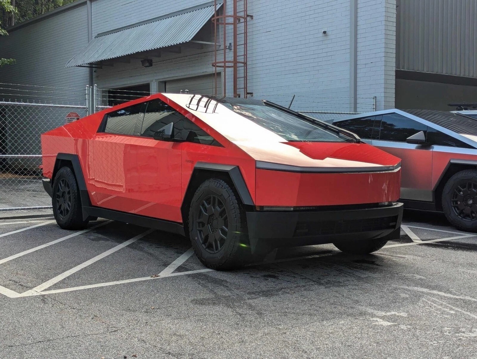 Cybertruck PreCut Paint Protection Film PET Vinyl Wrap Color Change Vermin Red