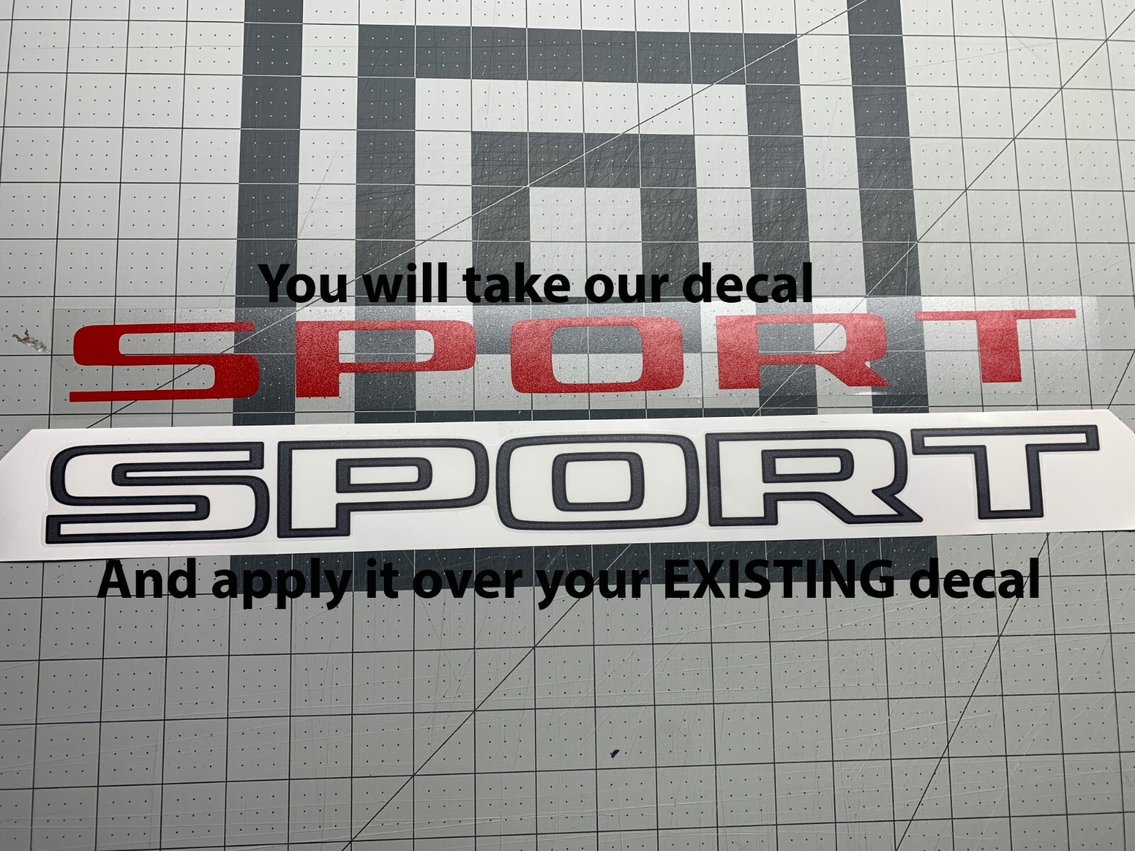 RAM 1500 DT “SPORT” BED DECAL ACCENT 2019 2020 2021 2022 2023