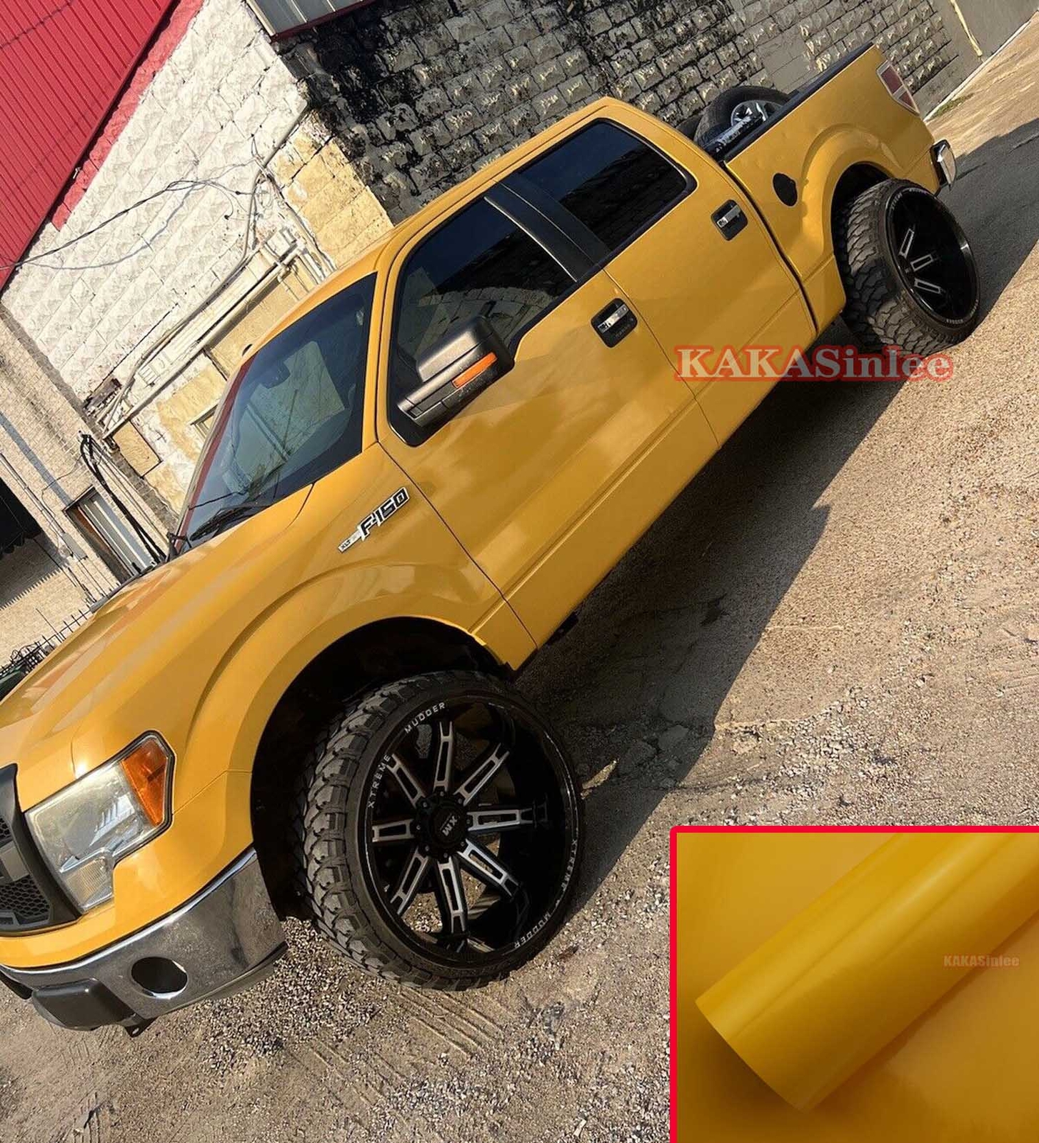 Bubbles Free Glossy Bright Yellow Whole Car SUV Vinyl Wrap Hood Sticker Decal US