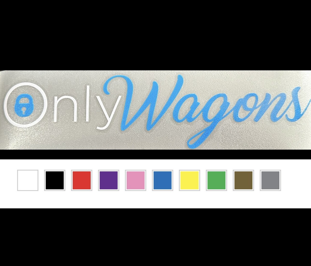 ONLY WAGONS HIGH QUALITY STICKER DECAL FOR HONDA SUBARU MULTI COLORS AVAILABLE