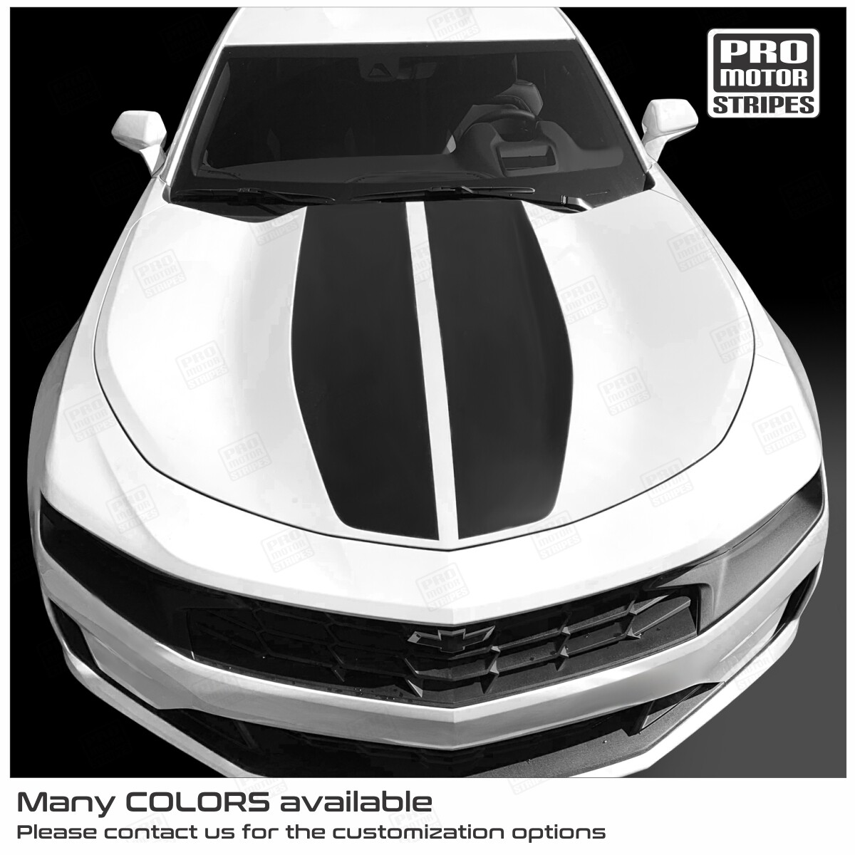 Chevrolet Camaro 2019-2023 Hood & Trunk Front Rear Decals Stripes (Choose Color)