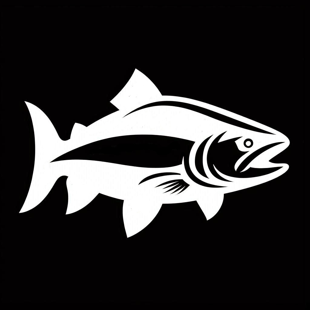 Big Salmon Trout Fish Fishing Outdoors Vinyl Decal Sticker Left Right or Pair