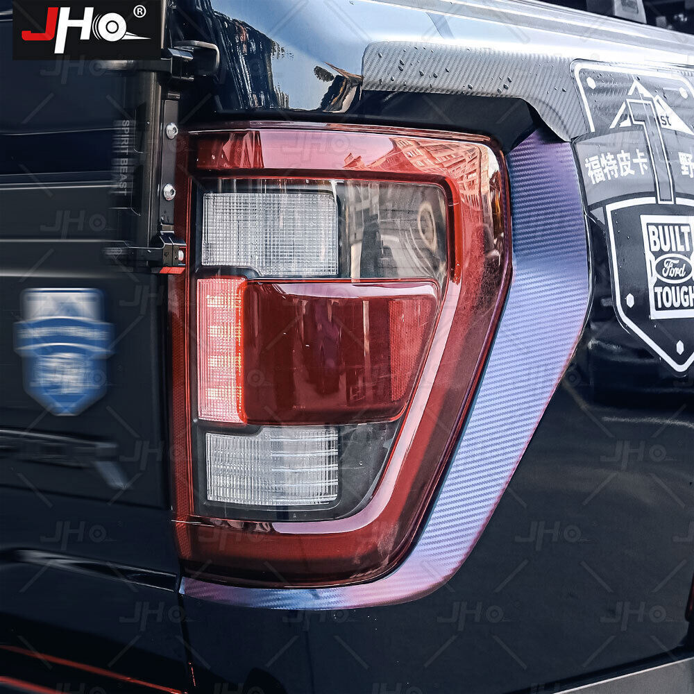 8PCS Purple Carbon Fiber Look Graphic Decals For 22-26 Ford F-150 Raptor Vinyl