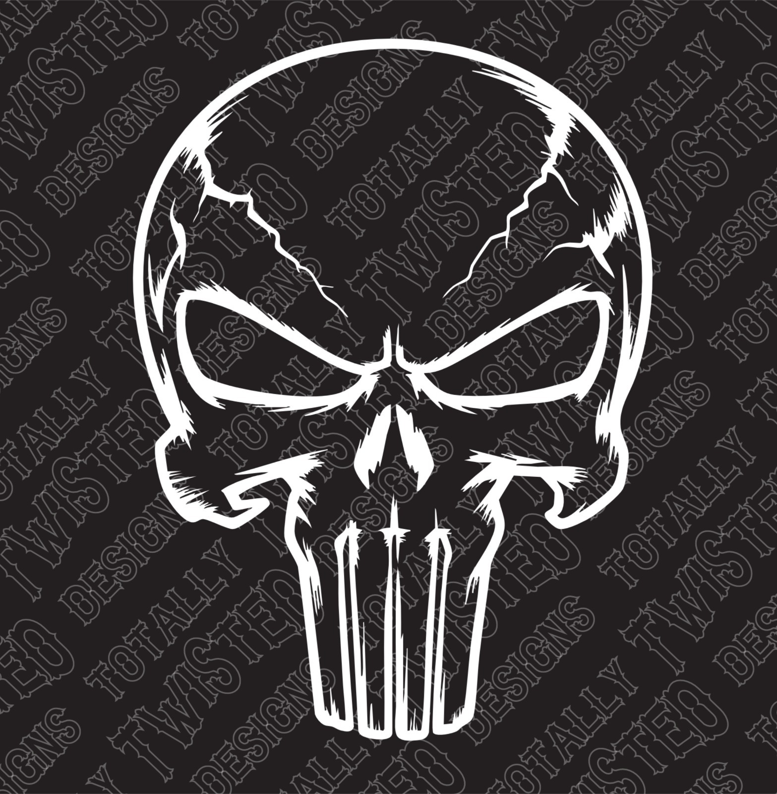 Punisher Skull Logo vinyl decal sticker Car Truck Marvel Comic MCU cool