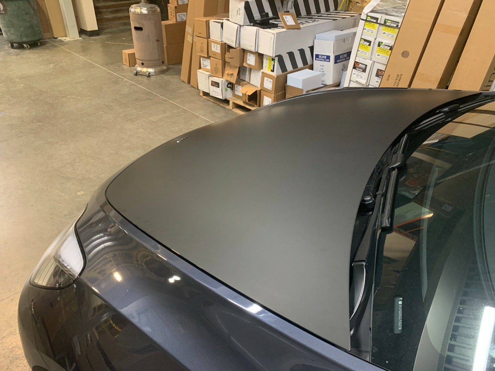 Hood Decal Film Wrap kit 3M 2080 for Tesla Model Y 2020-2021 Matte Black