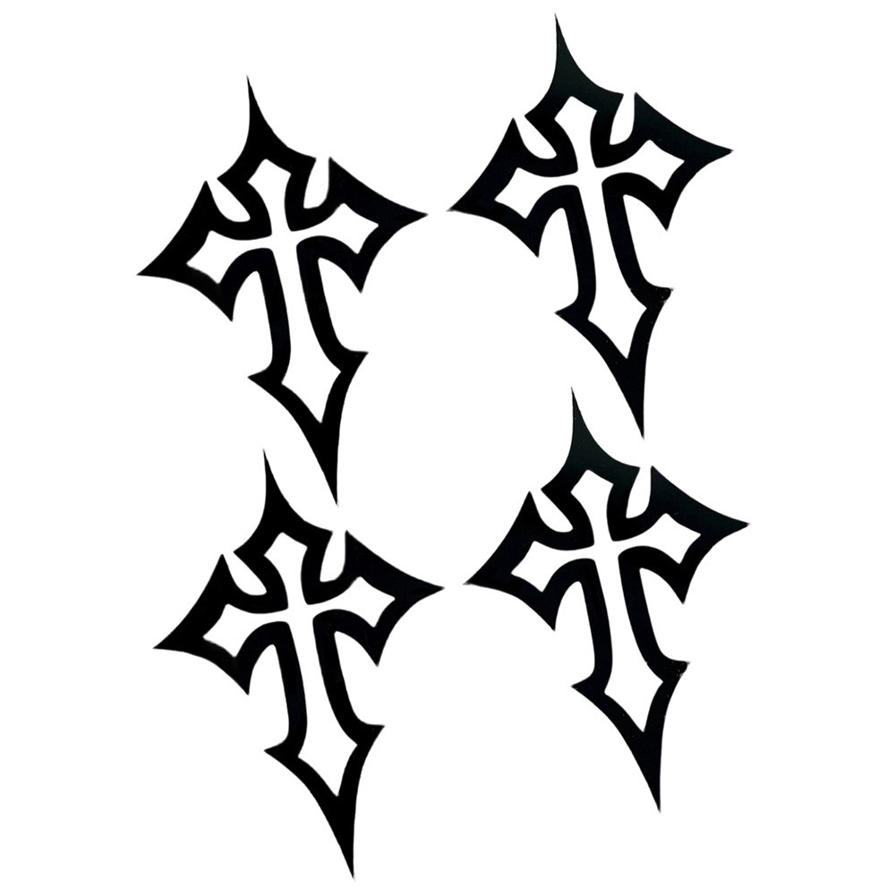 Cross Motorcycle Helmet Sticker for Motorbike Fuel Tank Front Fairing Scooter
