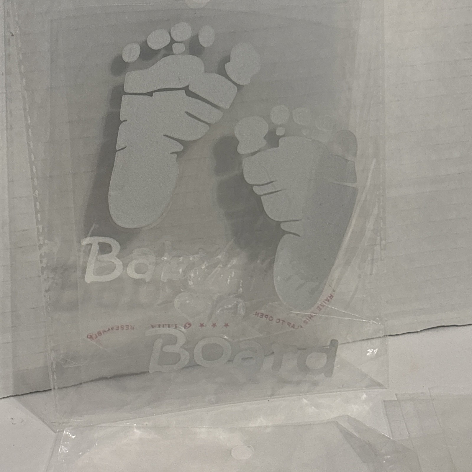 Lot 10 Baby on Board Decal / Baby Footprints Decal /Car Window Decal / Car Decal