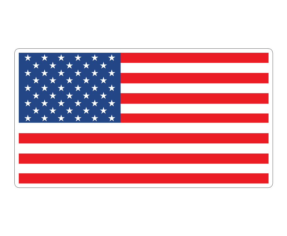 New American Flag Sticker USA UV Resist Vinyl Decal – US Flag Sticker