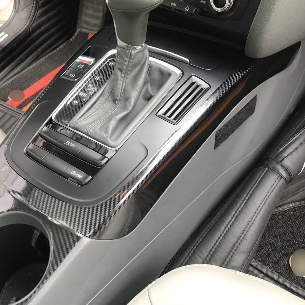 For Audi A4 B8 2009-2016 5D Carbon Fiber Pattern Interior DIY Trim Decals