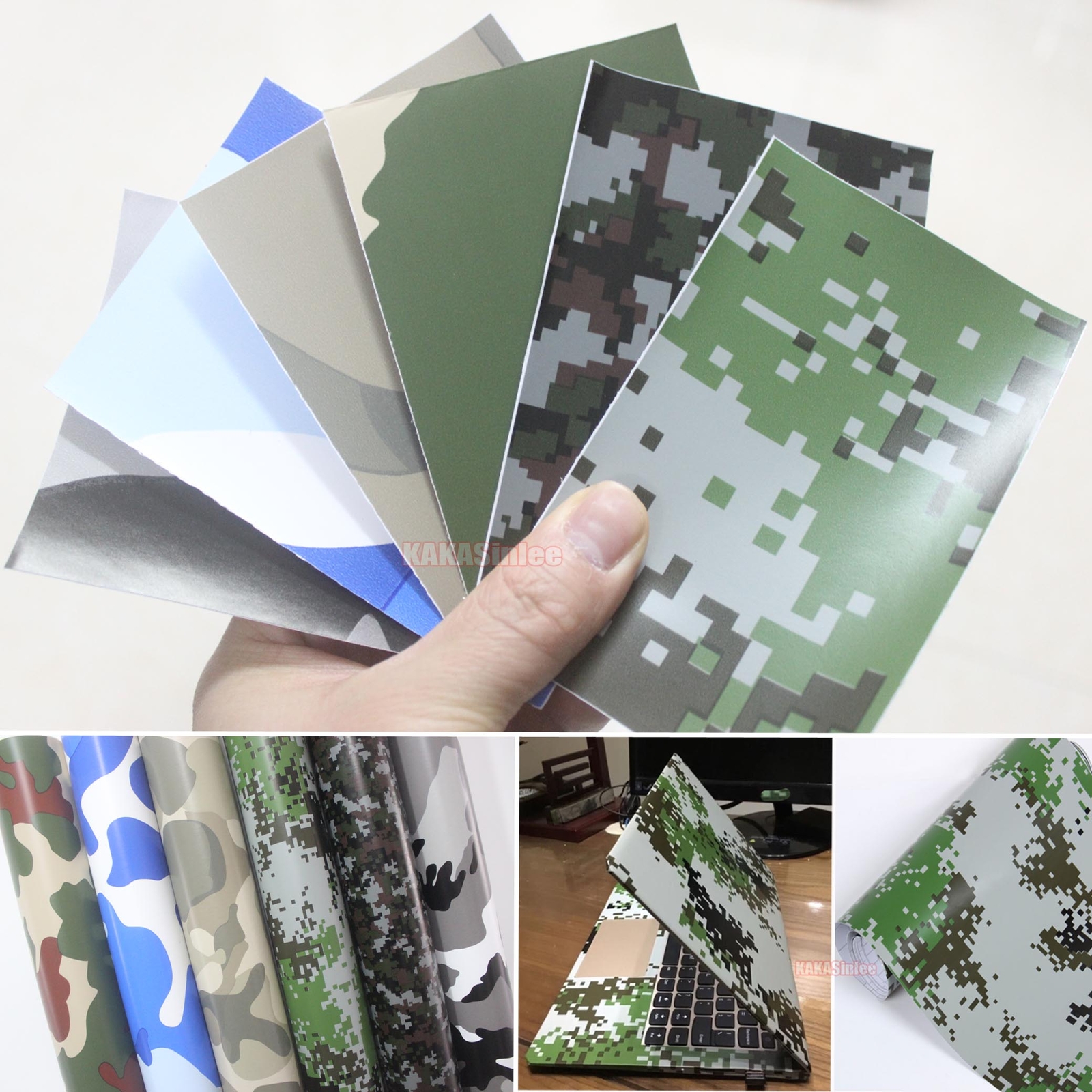 Flexible – Entire Car Wrap Digital Desert Camouflage Camo Vinyl Decal Sticker AX