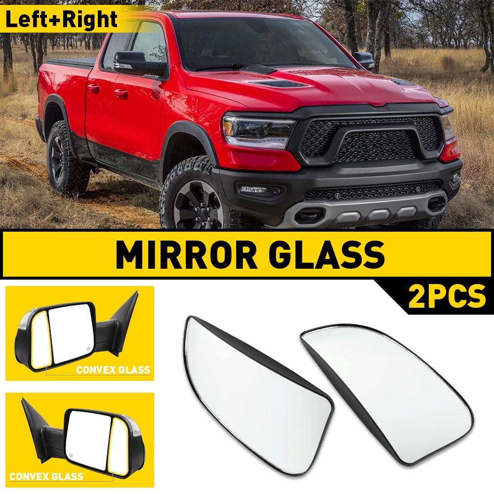 1/2Set Left + Right For Dodge Ram 1500 3500 2500 Tow Mirror Spotter lower Glass