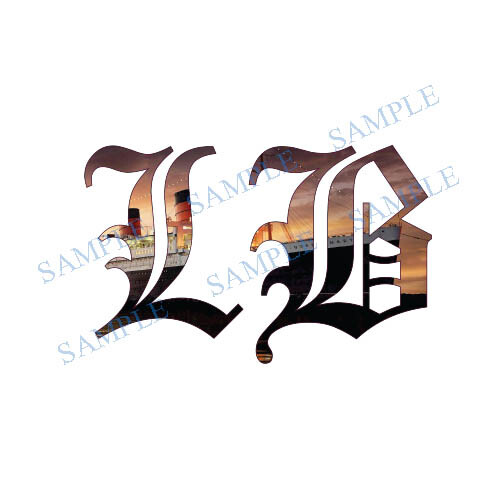 (2) LB Long Beach CA Vinyl Decal Sticker Window Bumper Toolbox Helmet Tablet