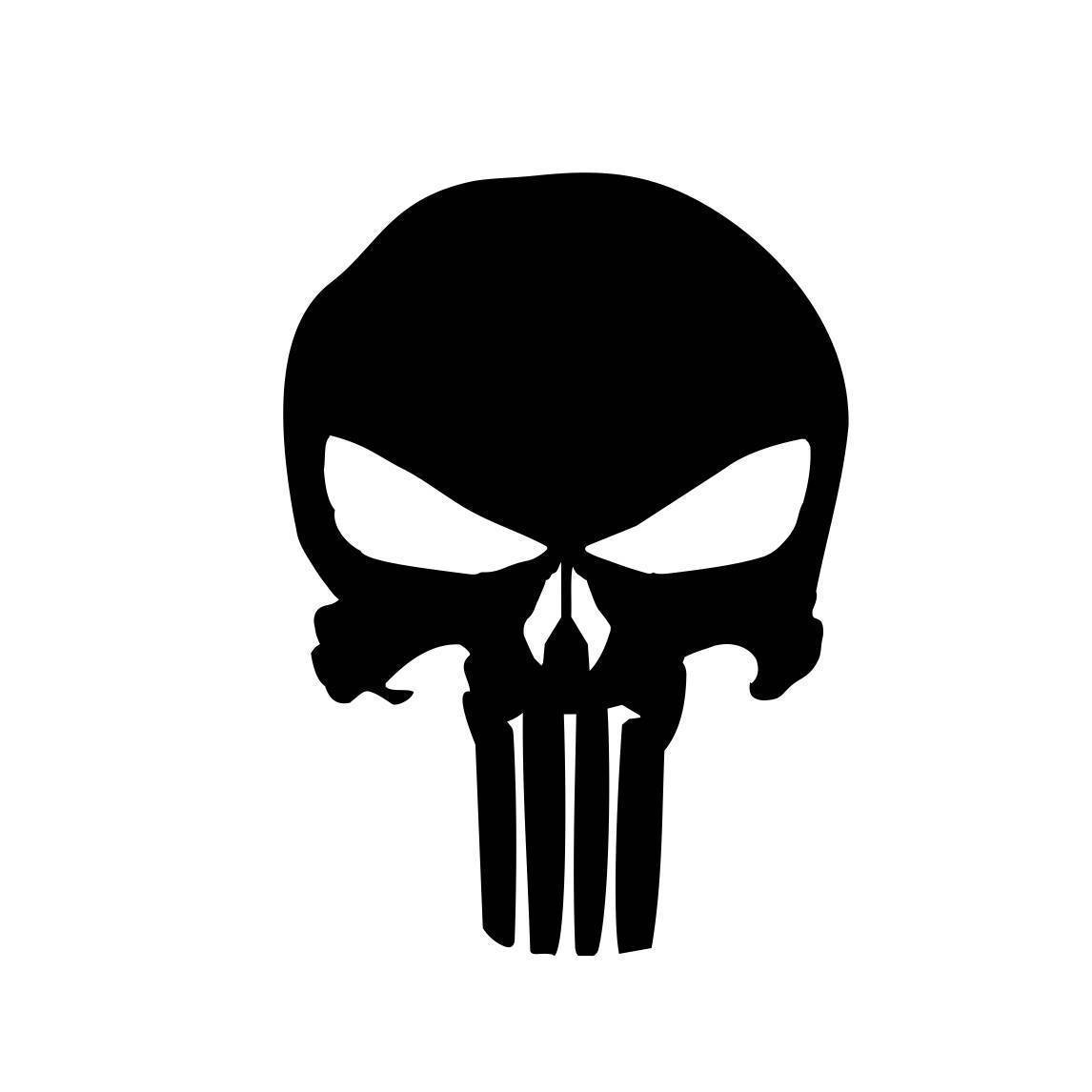 Punisher Reflective Decal The Punisher Skull Sticker Military Navy Seal USA Car