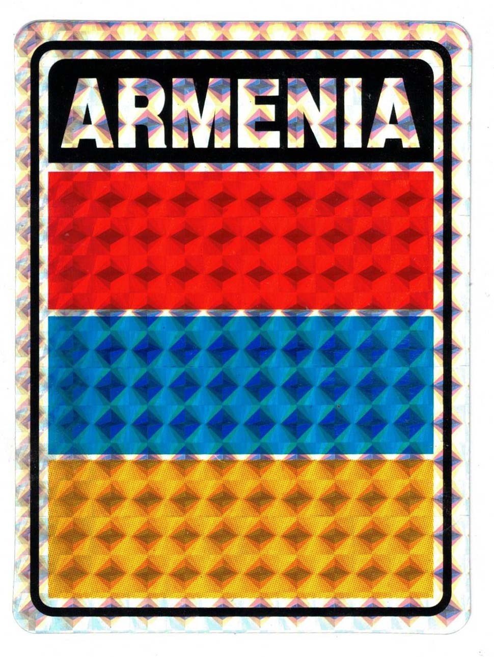 Armenia Country Flag Reflective Decal Bumper Sticker DC-012