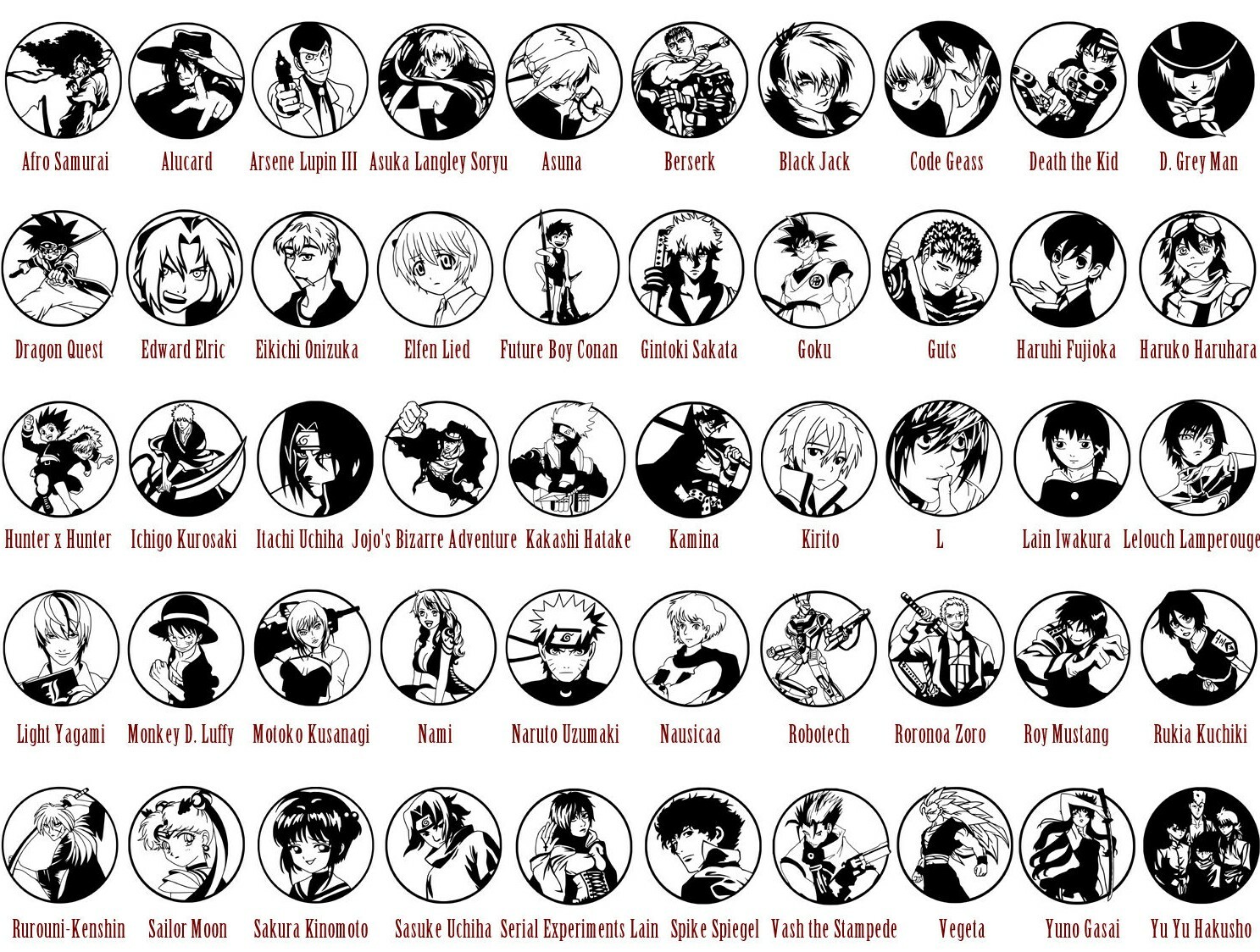 Anime Vinyl Decal Stickers Car Window Art アニメ Manga Japanese Computer Animation