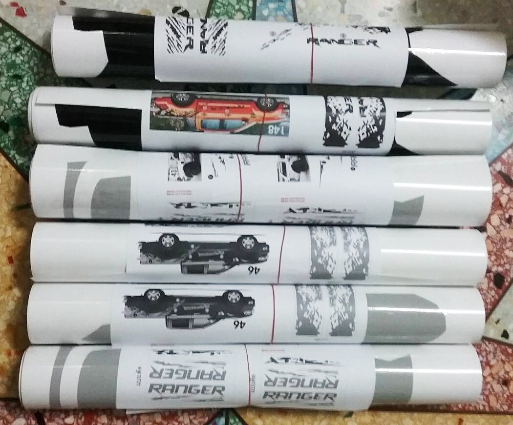 FORD RANGER NEXT GEN 2022-23 Decal Sticker Set Made in THAILAND, 3 Year Warranty