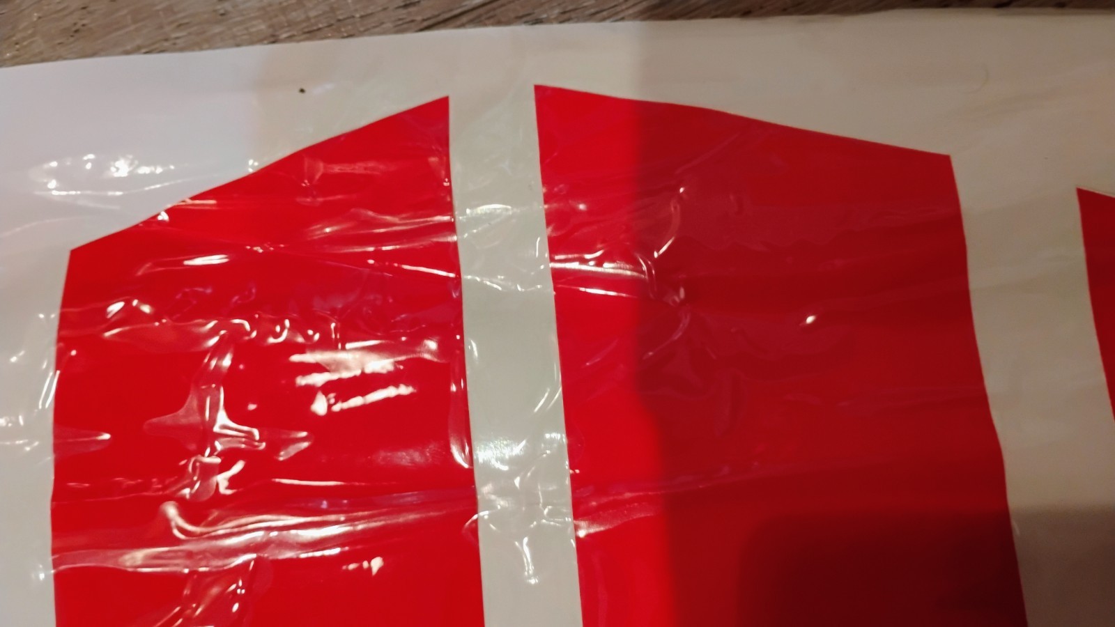 Vehicle Hot Rod Red♦️ Custom Vinyl Wrapping – 6 Ft 10 In 🫸Easy Apply (1 Strip)