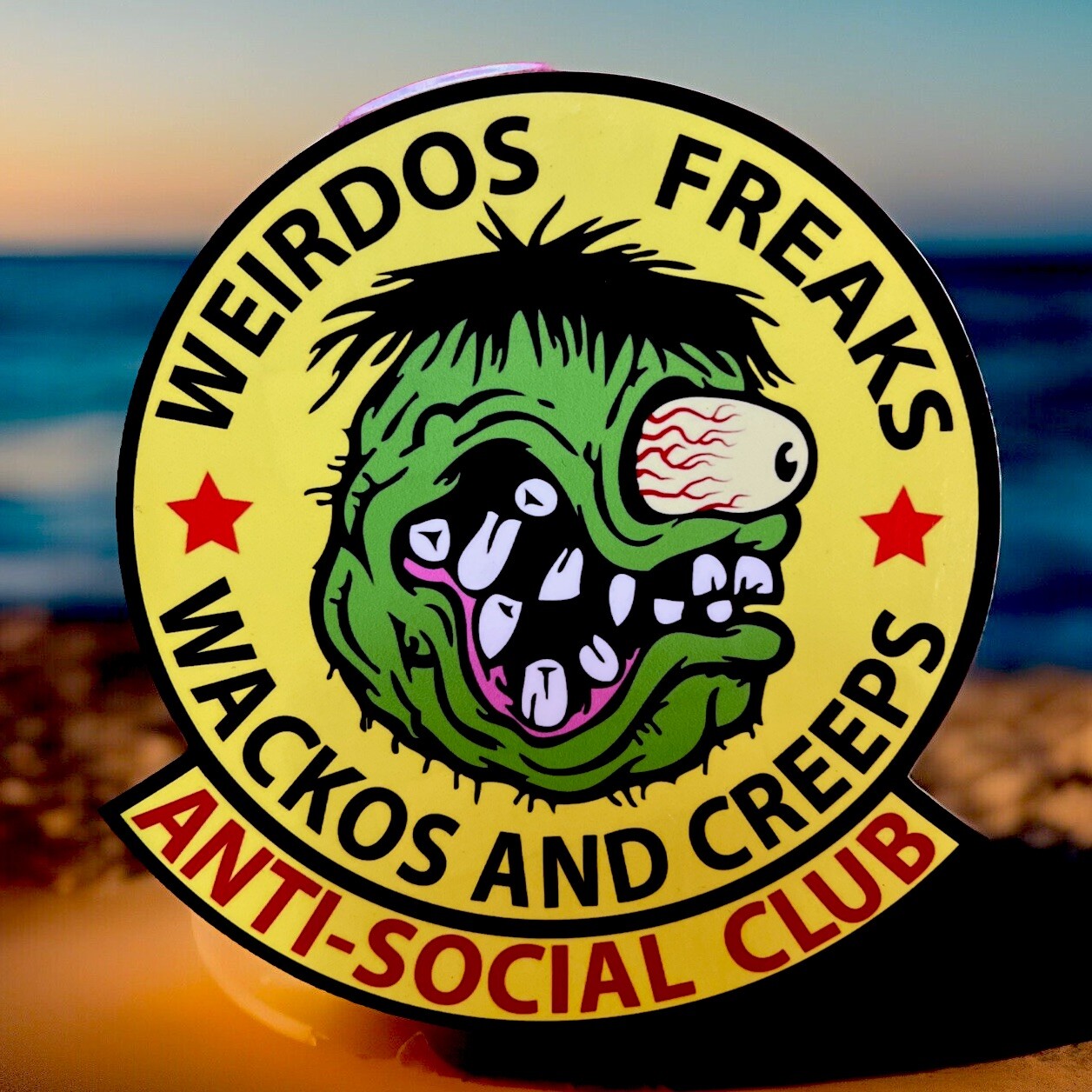 🔥 RAT FINK Weirdos Freaks Anti Social Club 6” Sticker Ed Big Daddy Roth BLURRY
