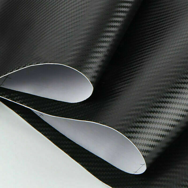 60″x12″ Waterproof Texture Carbon Fiber Look Vinyl Wrap Sheet Roll Film Sticker