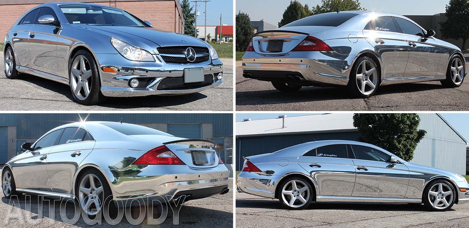 12″ x 60″ Silver Chrome Mirror Vinyl Film Wrap Sticker Stretchable 1ft x 5ft