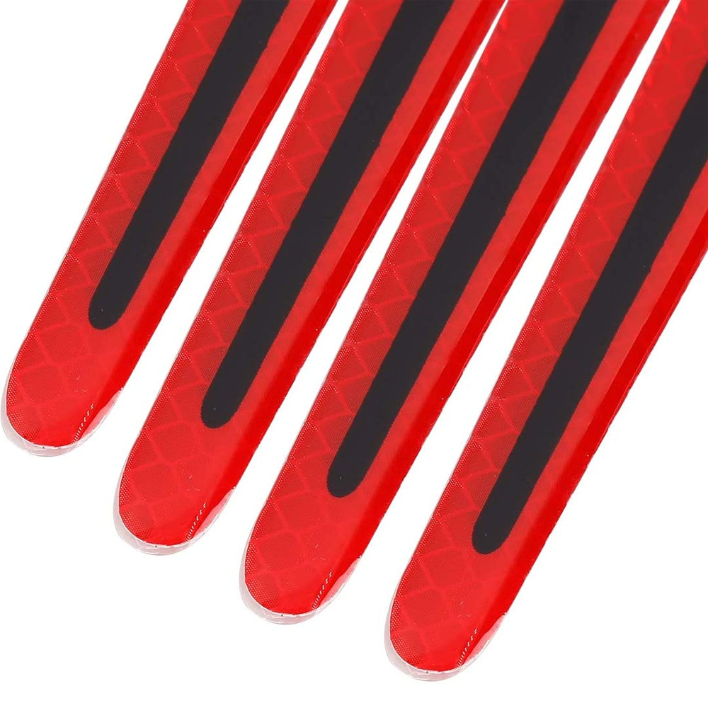 8 Pcs Reflective Car Door Handle Sticker Anti-scratch Guard Warn Decal Strip US