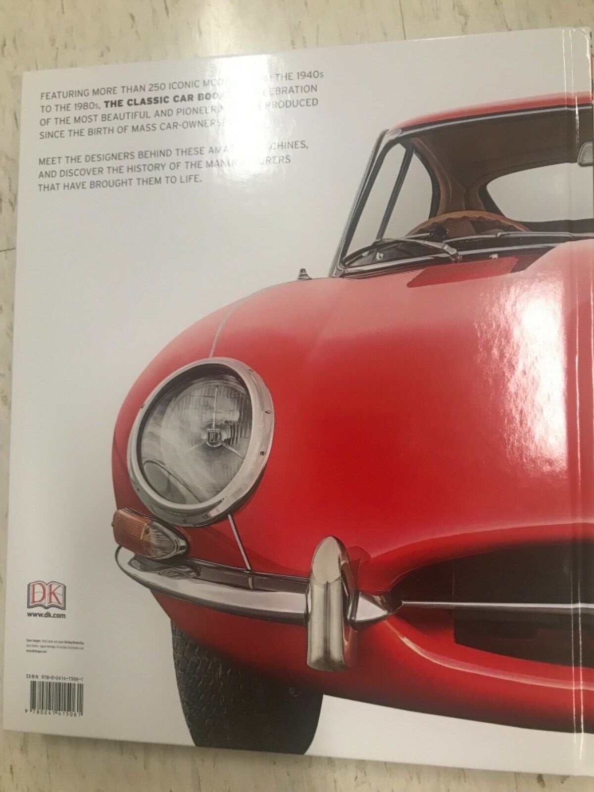 THE CLASSIC CAR BOOK COMPLETE ALL TIME, VISUAL HISTORY,BEST SELLER