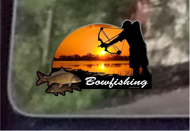 ProSticker 1528 (One) 4″ x 6″ Bowfishing Decal Sticker