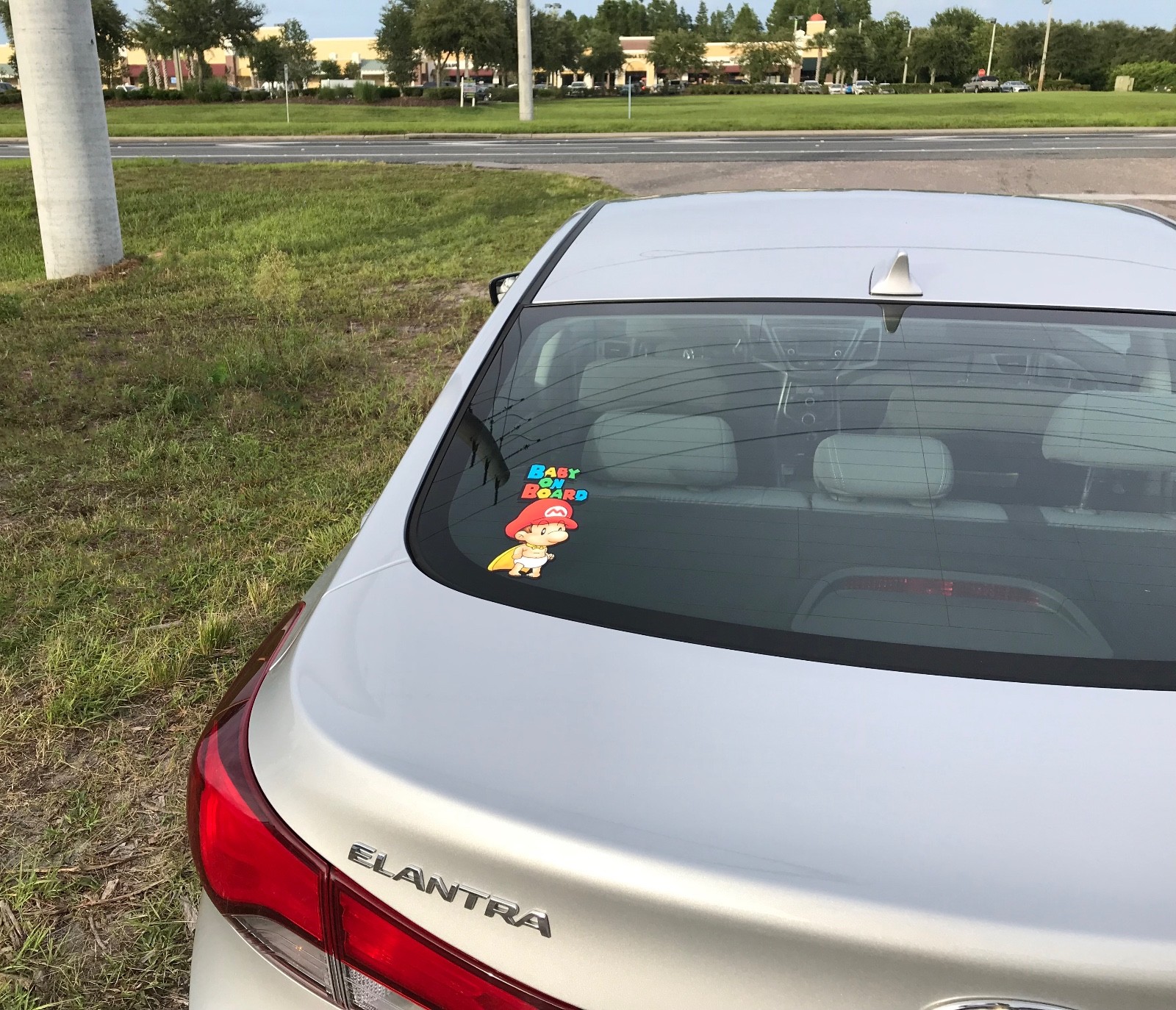 Mario Baby On Board BumperSticker Baby on Board Super Mario Bros Car Decal