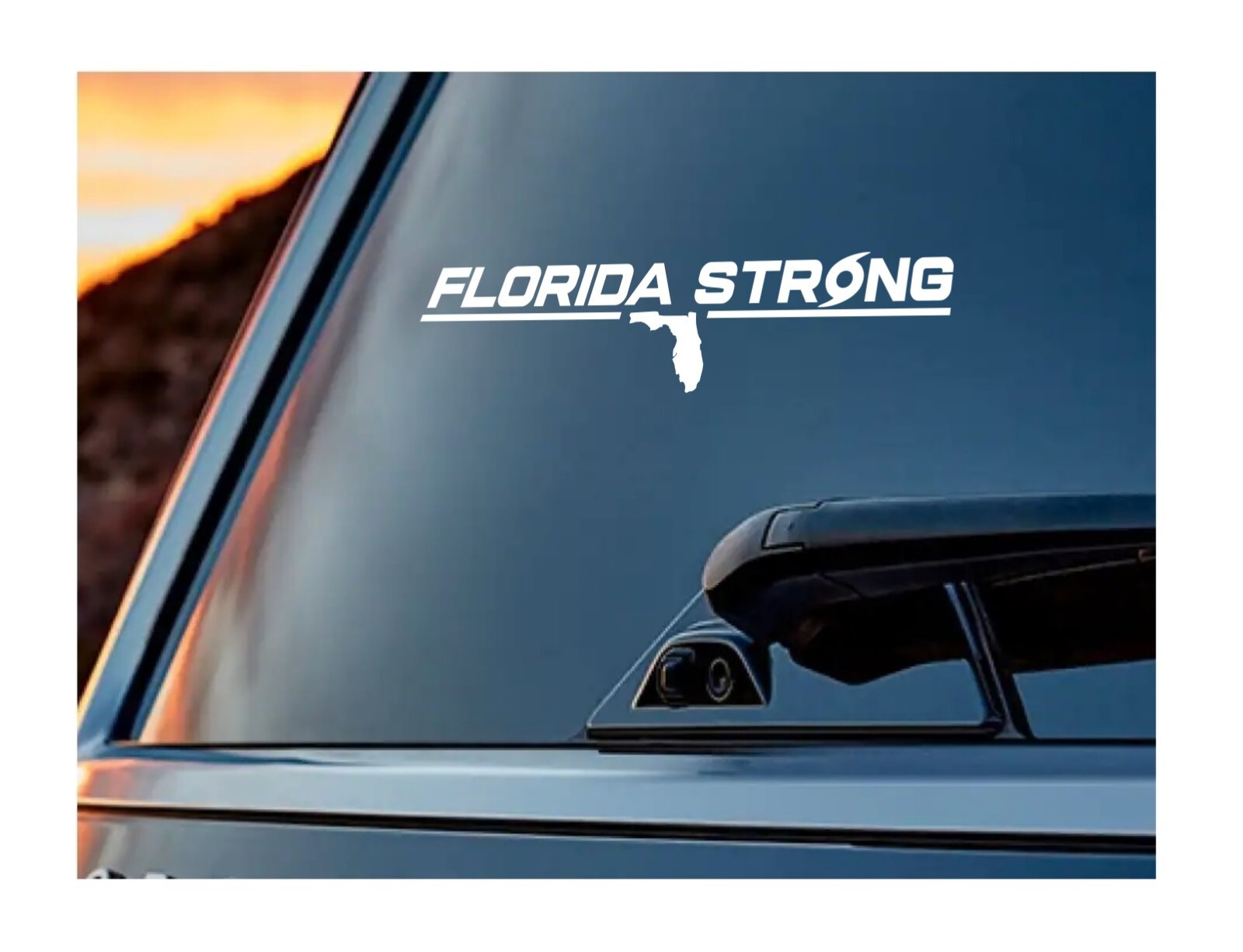 Florida Strong Hurricane Decal Sticker Vinyl Graphics