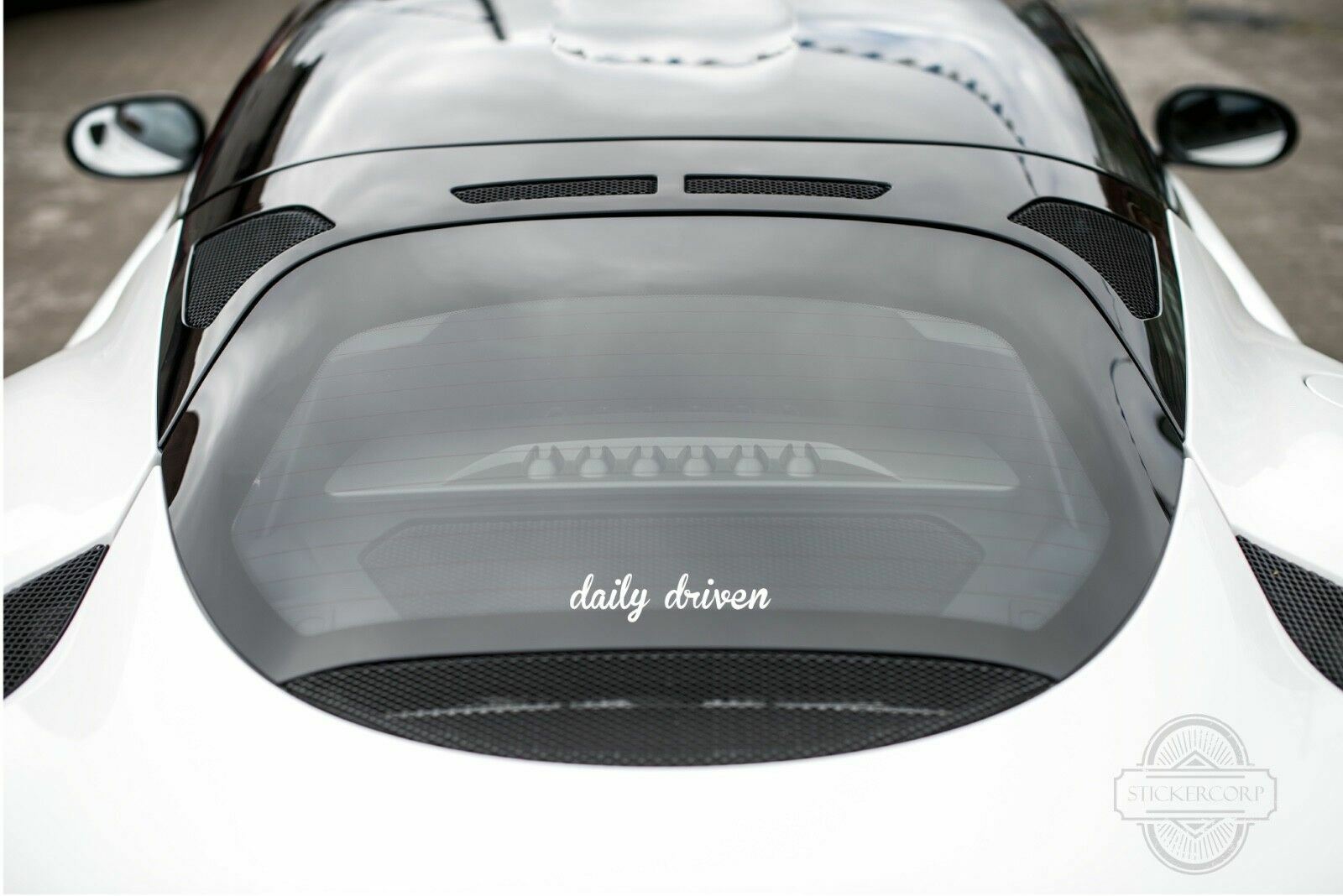 STICKERCORP – DAILY DRIVEN – CAR WINDOW DECAL VINYL STICKER