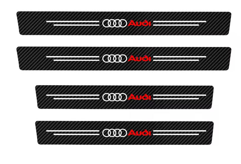 4PCS Car Door Sill Protector Anti-Scratch Threshold Strips for Audi New