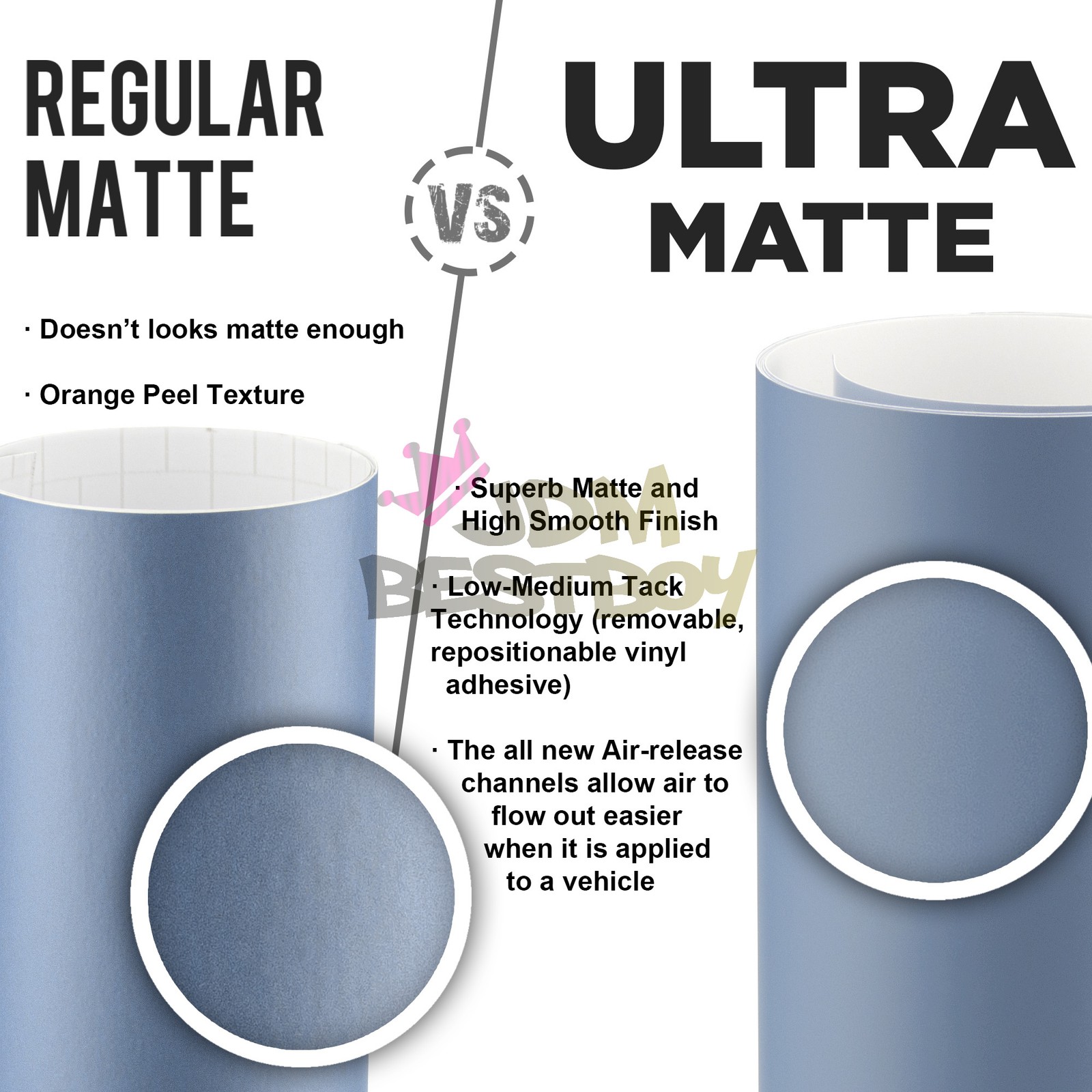 Premium Ultra Matte Flat Black Car Vehicle Vinyl Wrap Sticker Decal Sheet Film