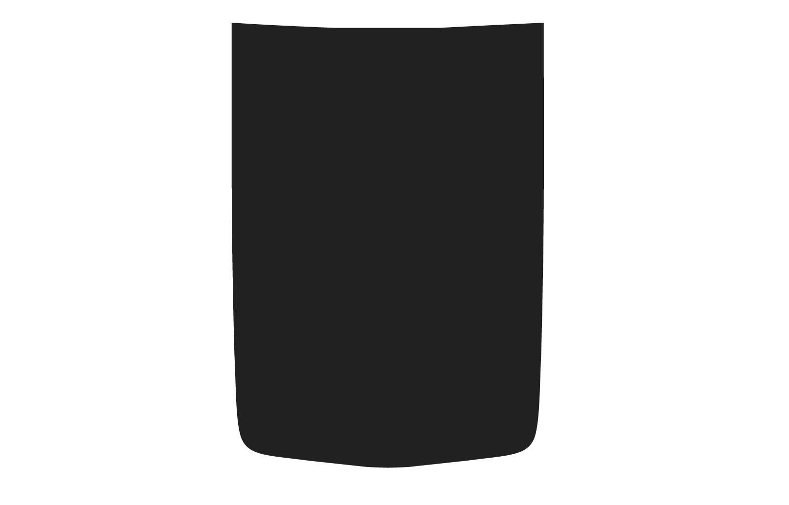 GMC Sierra Matte Black Center Hood Decal Graphic 2019-2026