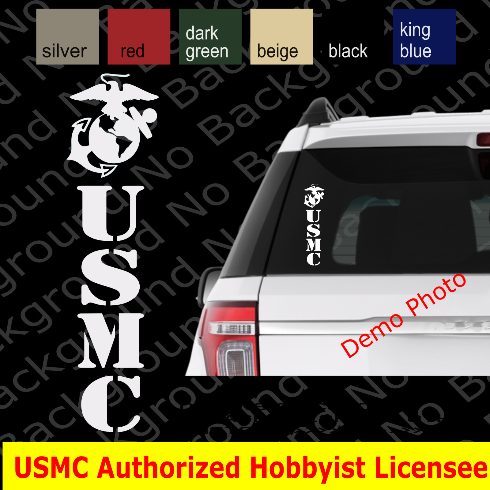 USMC EGA Marines Vinyl Die Cut Decal Sticker for Sempi Fi Veteran Retired AY060