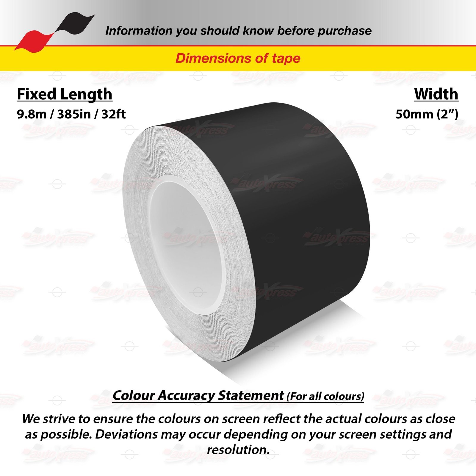 MATTE BLACK 50mm 2″ Roll PIN STRIPE Car Striping Line TAPE Decal Vinyl Sticker