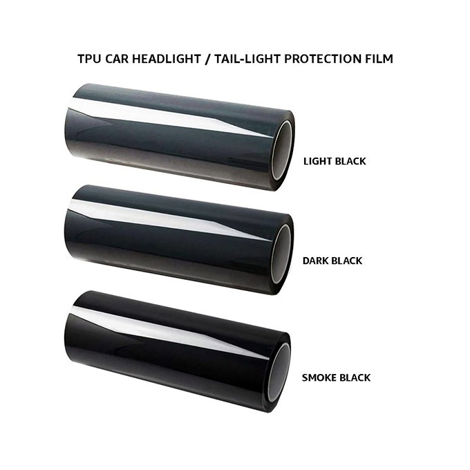 20Inch x 5Feet TPU Protection Tint Headlight Taillight with Tint Air-Release