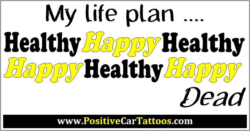 Positive Car tattoo sticker. What other people think of you none of your busines